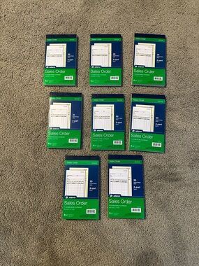 DC4705 - Adams Carbonless 2-Part Sales Book,‎ 4 3/16" x 7 3/16" - 8 PACK